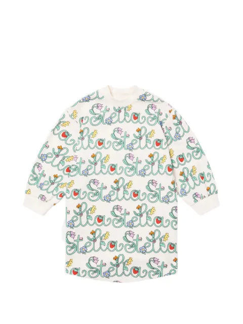 Stella McCartney Kids blomstret kjole med lange ærmer