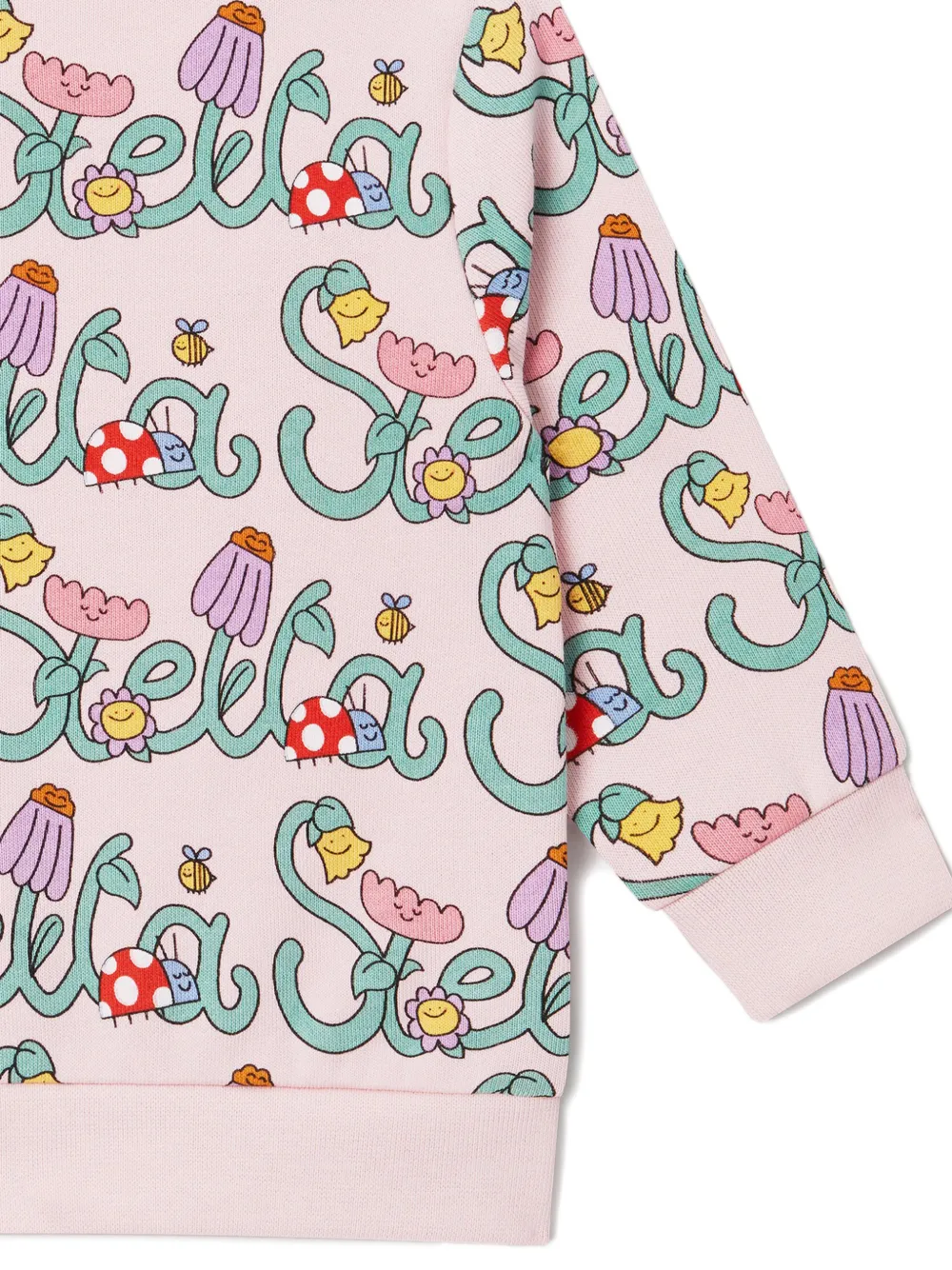 Stella McCartney Kids Sweater met grafische print Roze