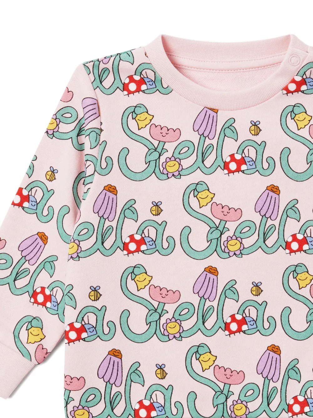 Stella McCartney Kids Sweater met grafische print Roze