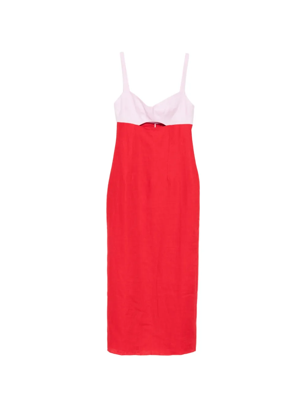 Cala de la Cruz Nara cut-out midi dress - Rosso