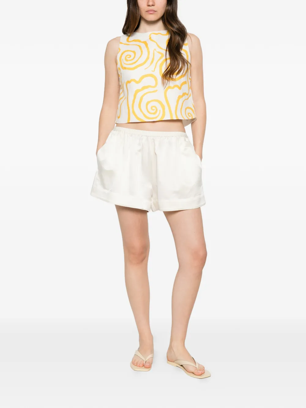 Cala de la Cruz Avelino blouse Wit