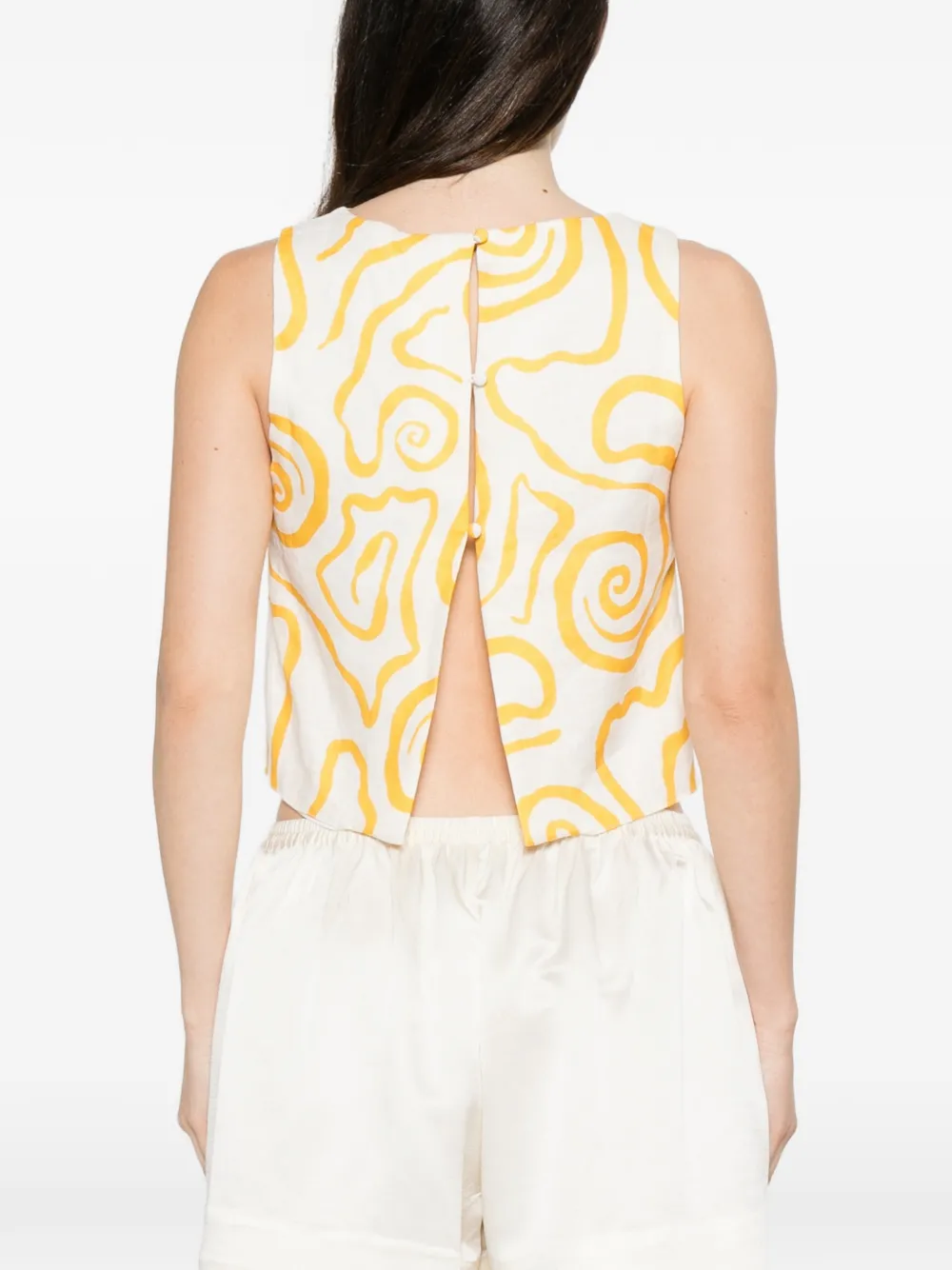 Cala de la Cruz Avelino blouse Wit