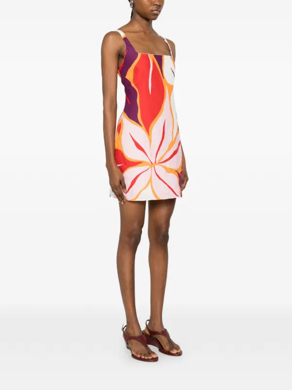 cala de la cruz mini dress Cala de la Cruz Roma Strapless Linen Mini Dress