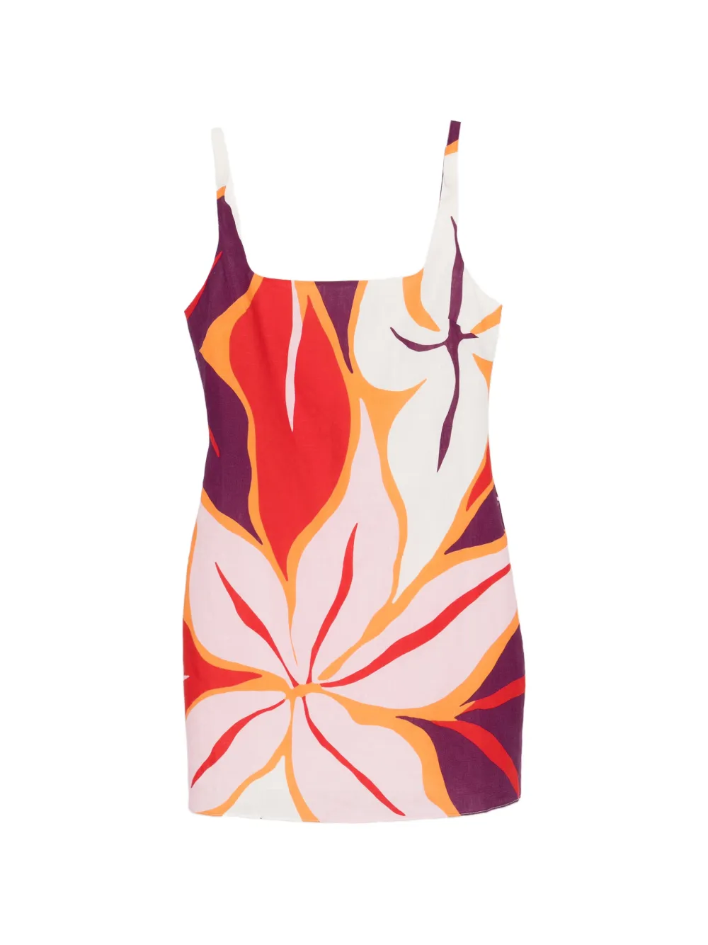 Cala de la Cruz Siela floral-print mini dress - Bianco