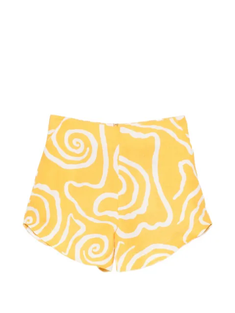 Cala de la Cruz Bahamas abstract-print shorts