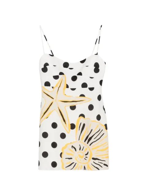 Cala de la Cruz Lucca polka-dot mini dress