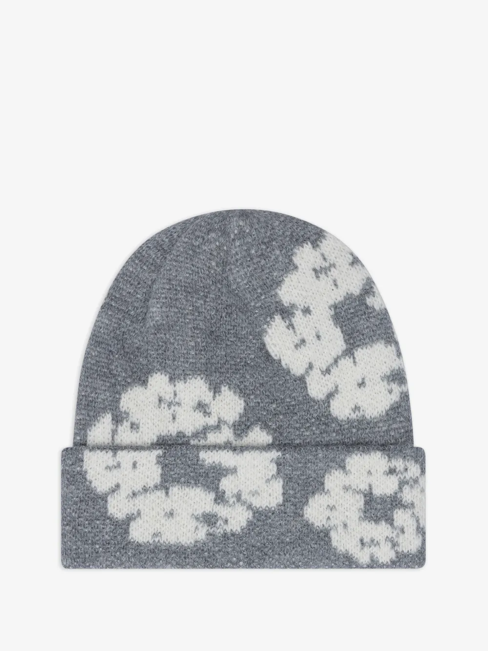 Denim Tears flower-print beanie | Grey | Image 1