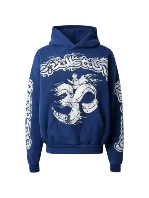 青色 フード付きパーカーhellstar Buy Hellstar Studios Zip Hoodie 'Blue' - HS03ZIP001 BLUE | GOAT