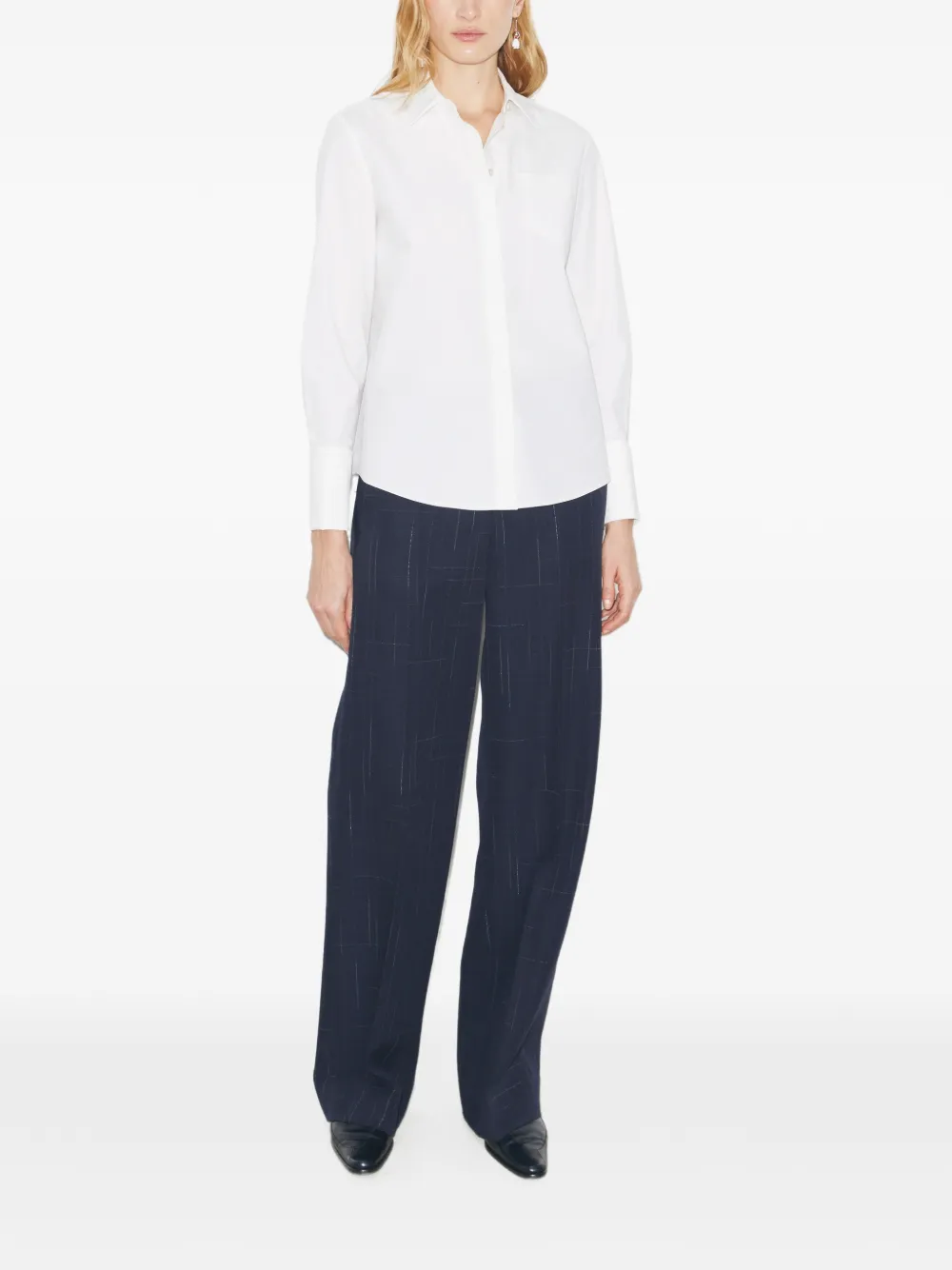  Tory Burch Pocket Cotton Shirt - White 