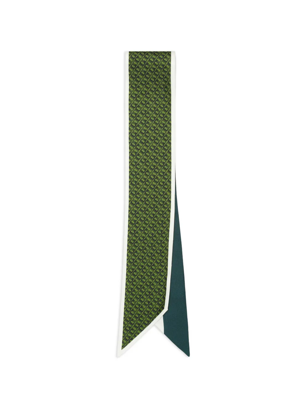  Tory Burch Corbata Con Eslabones Estampados - Verde 