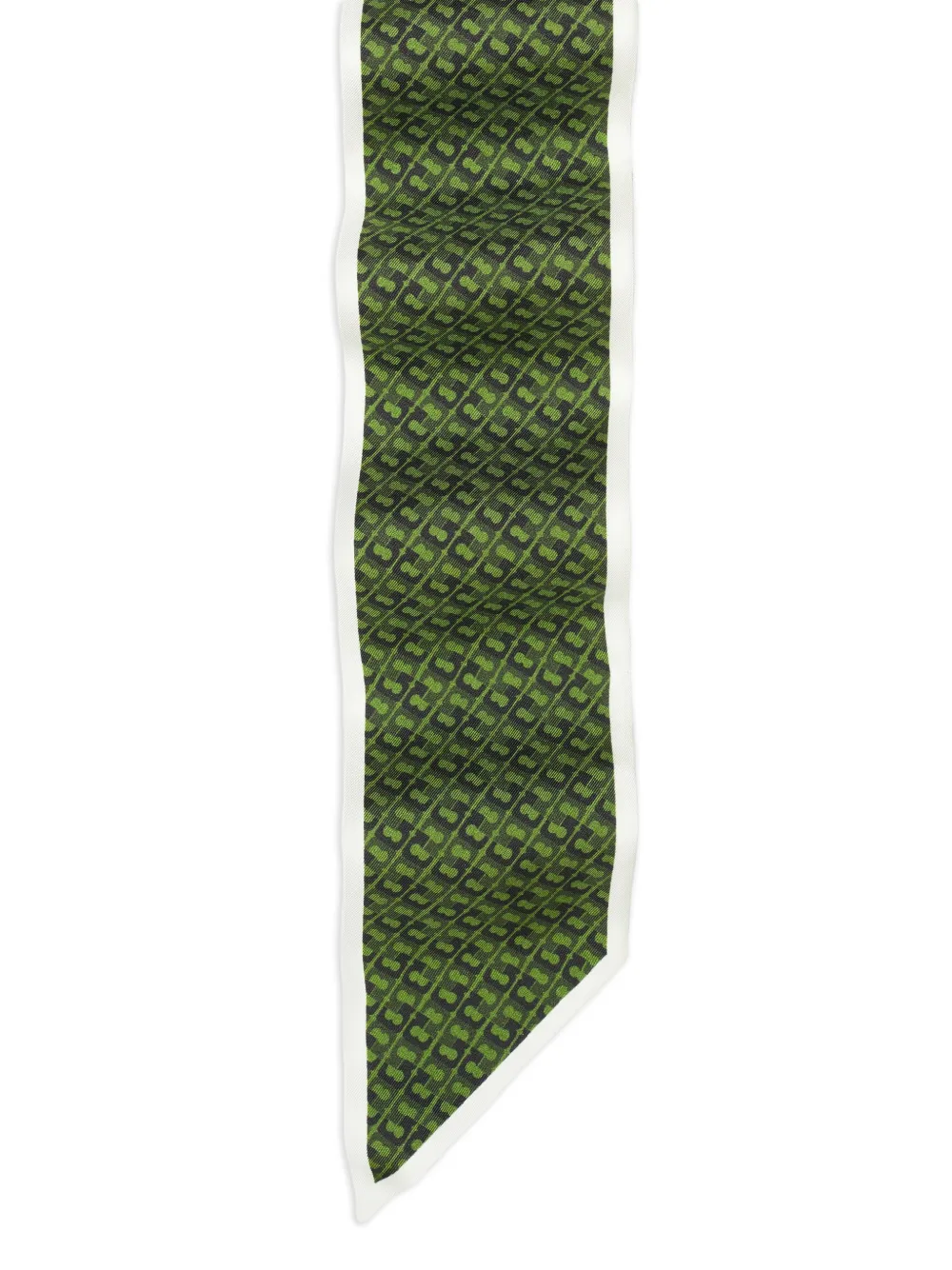  Tory Burch Corbata Con Eslabones Estampados - Verde 