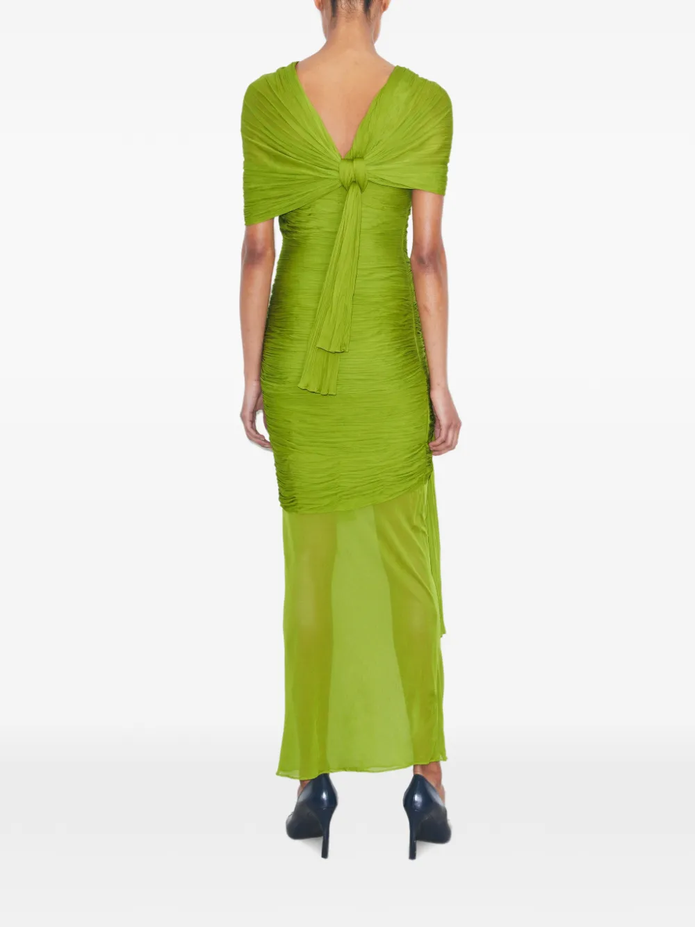  Tory Burch Knotted Dress - Green 
