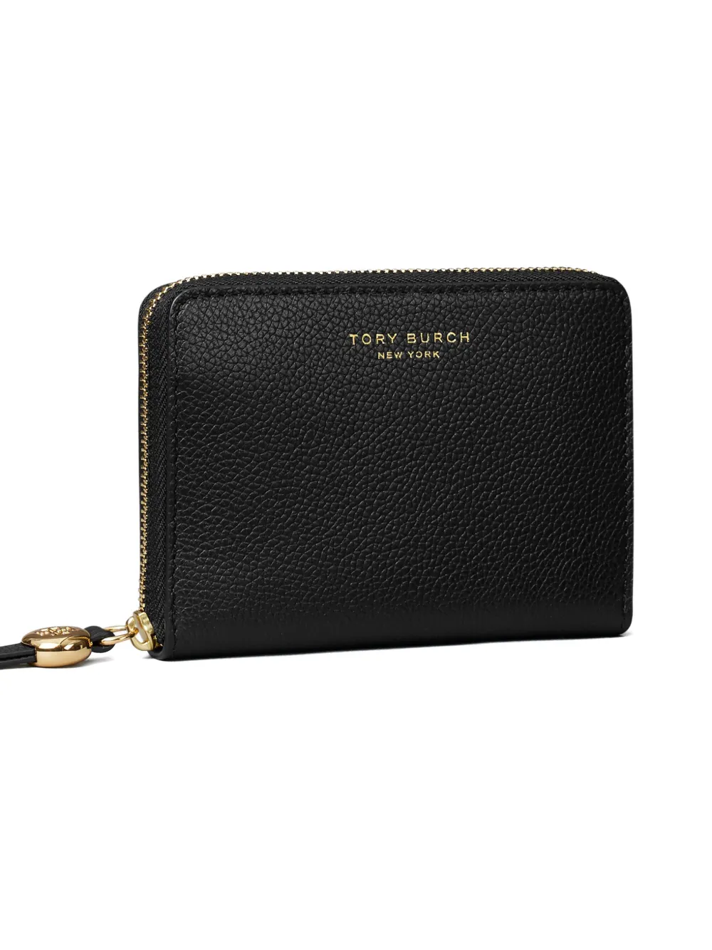  Tory Burch Romy Zip Fastening Medium Wallet - Black 