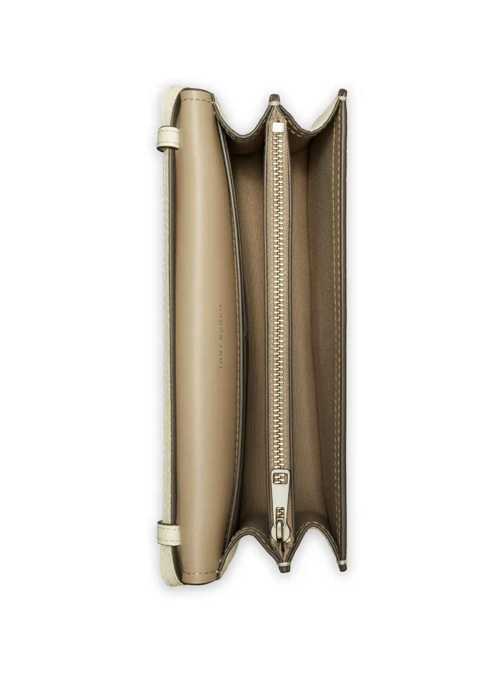 Tory Burch Romy crossbodytas met ritssluiting Beige