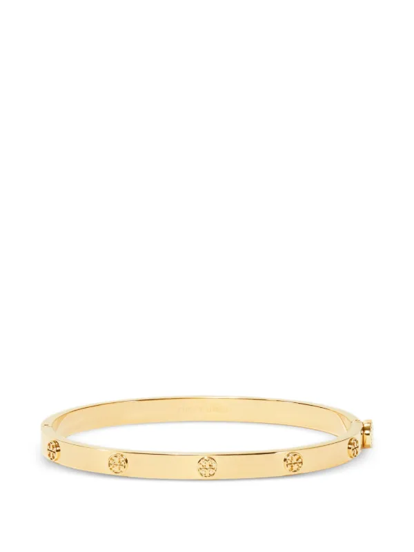 Tory Burch Thin Icon Hinge Bracelet in Gold