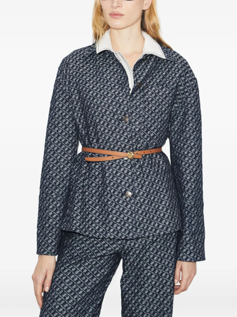 Tory Burch Denim jack Blauw