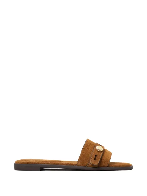 Tory Burch Romy slippers met bandje en knoop