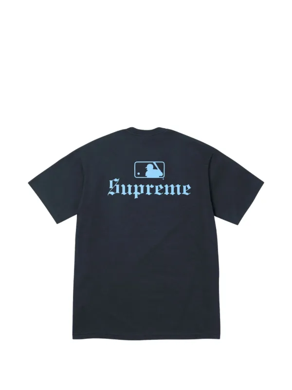[yukipon]Supreme NY Yankees Tシャツ ネイビー Supreme NY Yankees T-shirt | Blue | FARFETCH SG