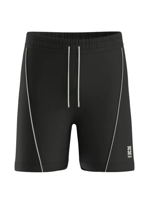HUGO Short com listra lateral e ajuste no cós