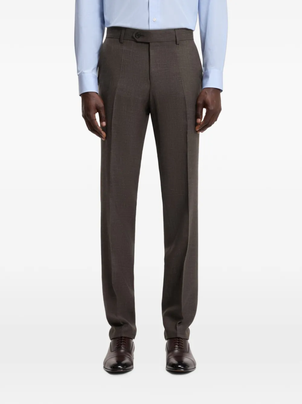 BOSS x Beckham broek met knopen Bruin