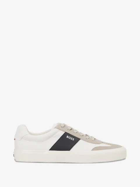 BOSS low-top trainers with suede trims