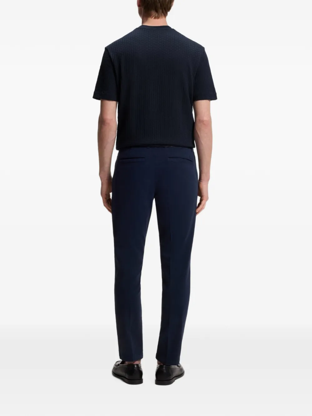 BOSS T-shirt met ronde hals Blauw