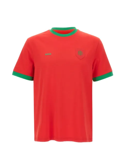 BOSS Camiseta decote careca com logo