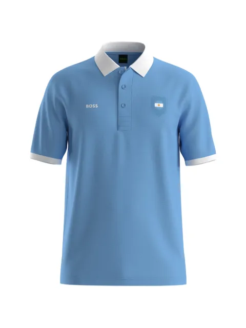 BOSS Camisa polo com emblema