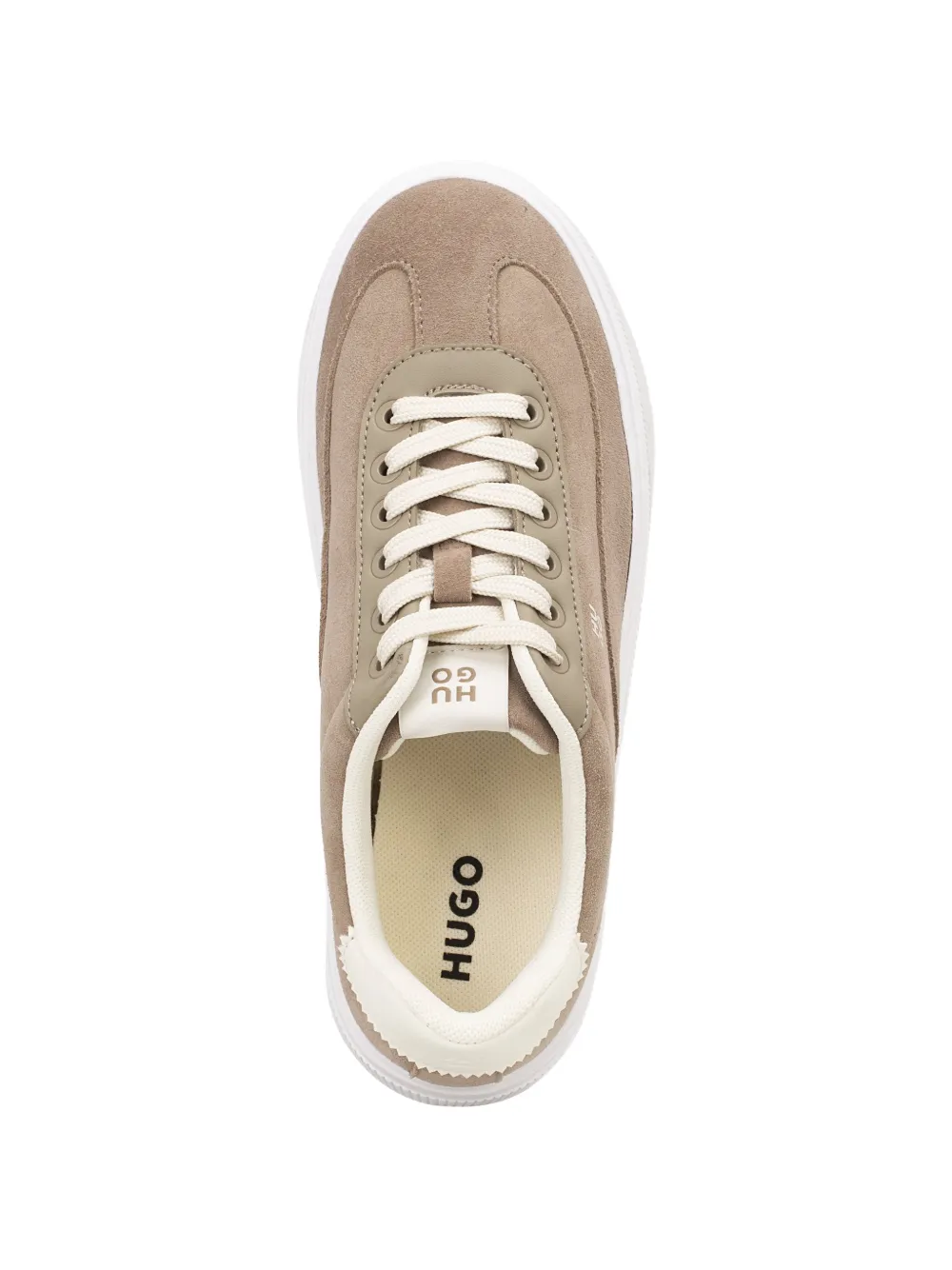 HUGO Sneakers met logo-reliëf Bruin