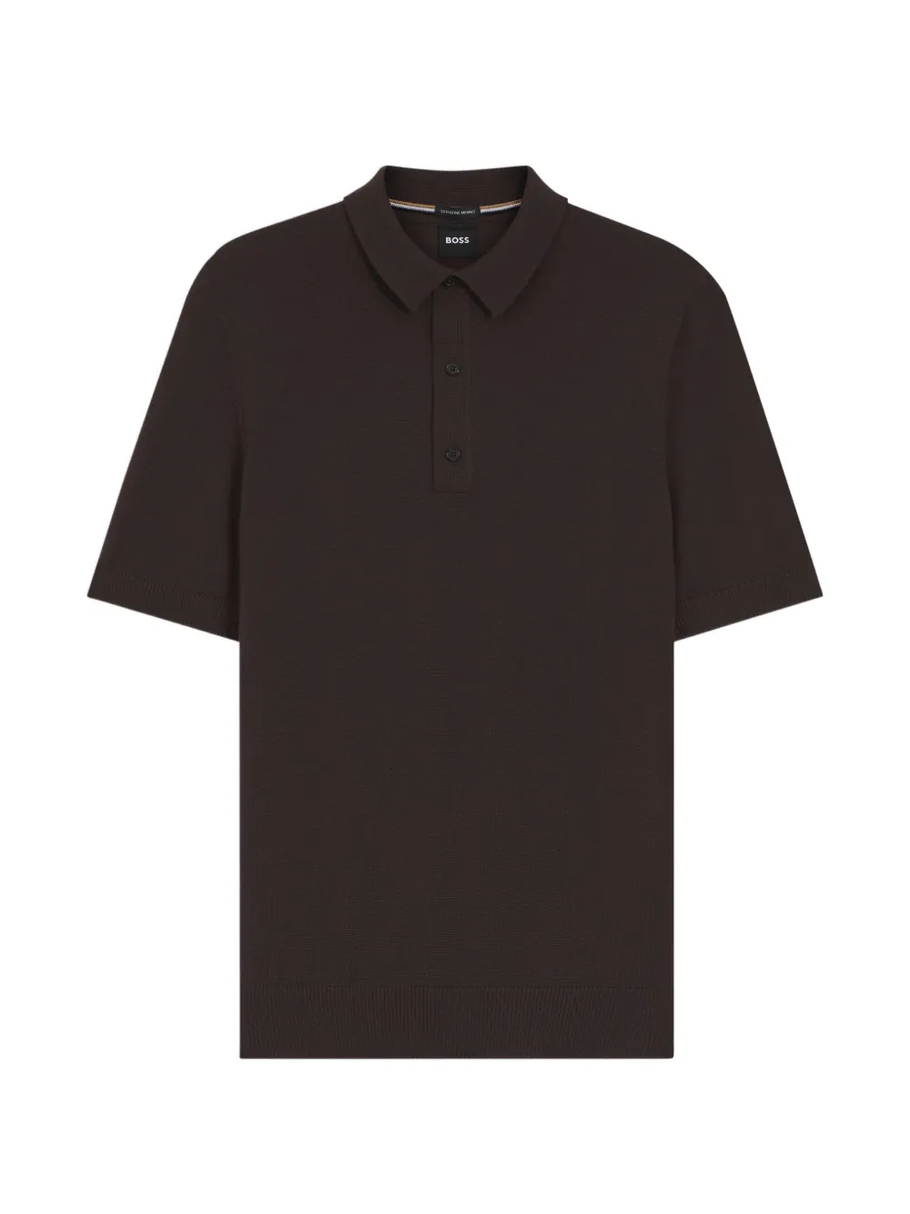 BOSS Polo con bottoni - Marrone