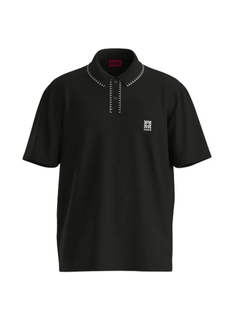 HUGO Camisa polo com bordado