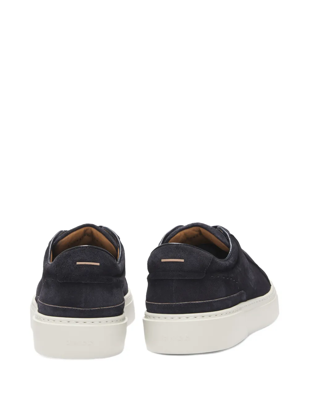 BOSS Suède sneakers Blauw