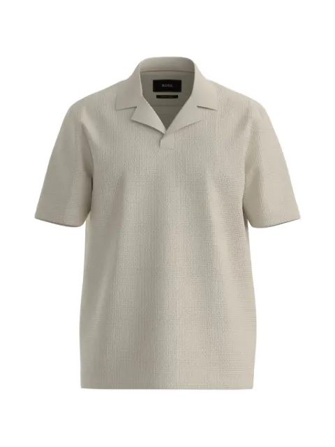 BOSS textured T-shirt