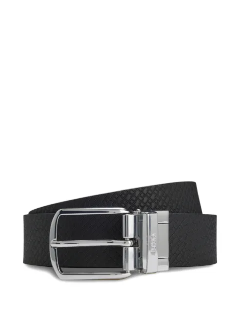 BOSS Cinto dupla face de couro