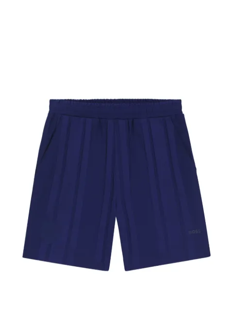 BOSS GREEN HUGO BOSS logo-print track shorts