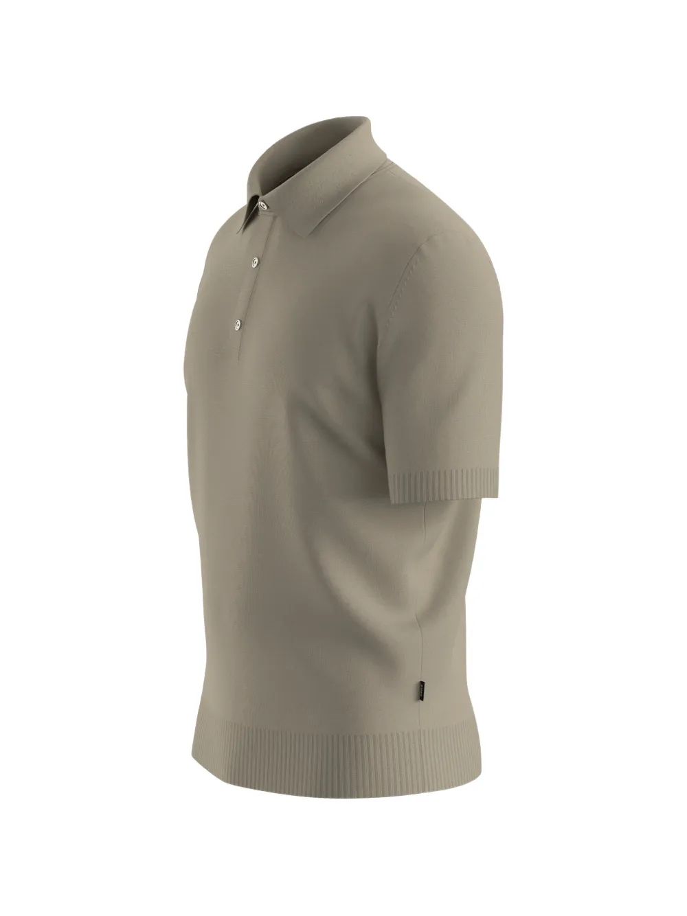  Boss Buttoned Polo Shirt - Neutrals 