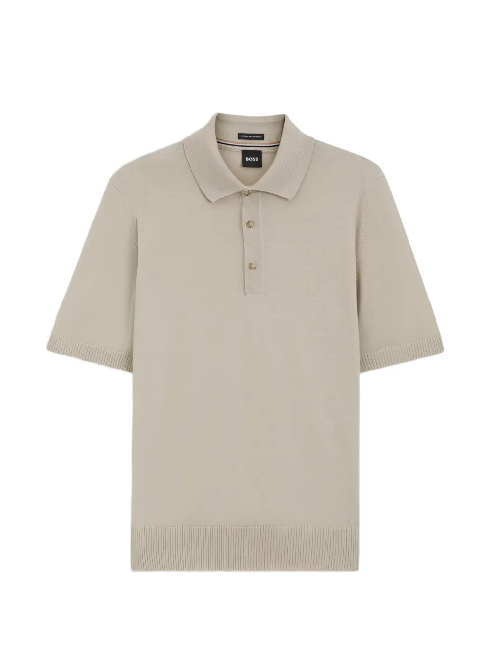 BOSS knit polo shirt in virgin wool