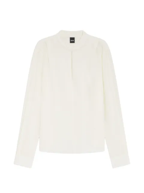 BOSS Blusa mangas longas