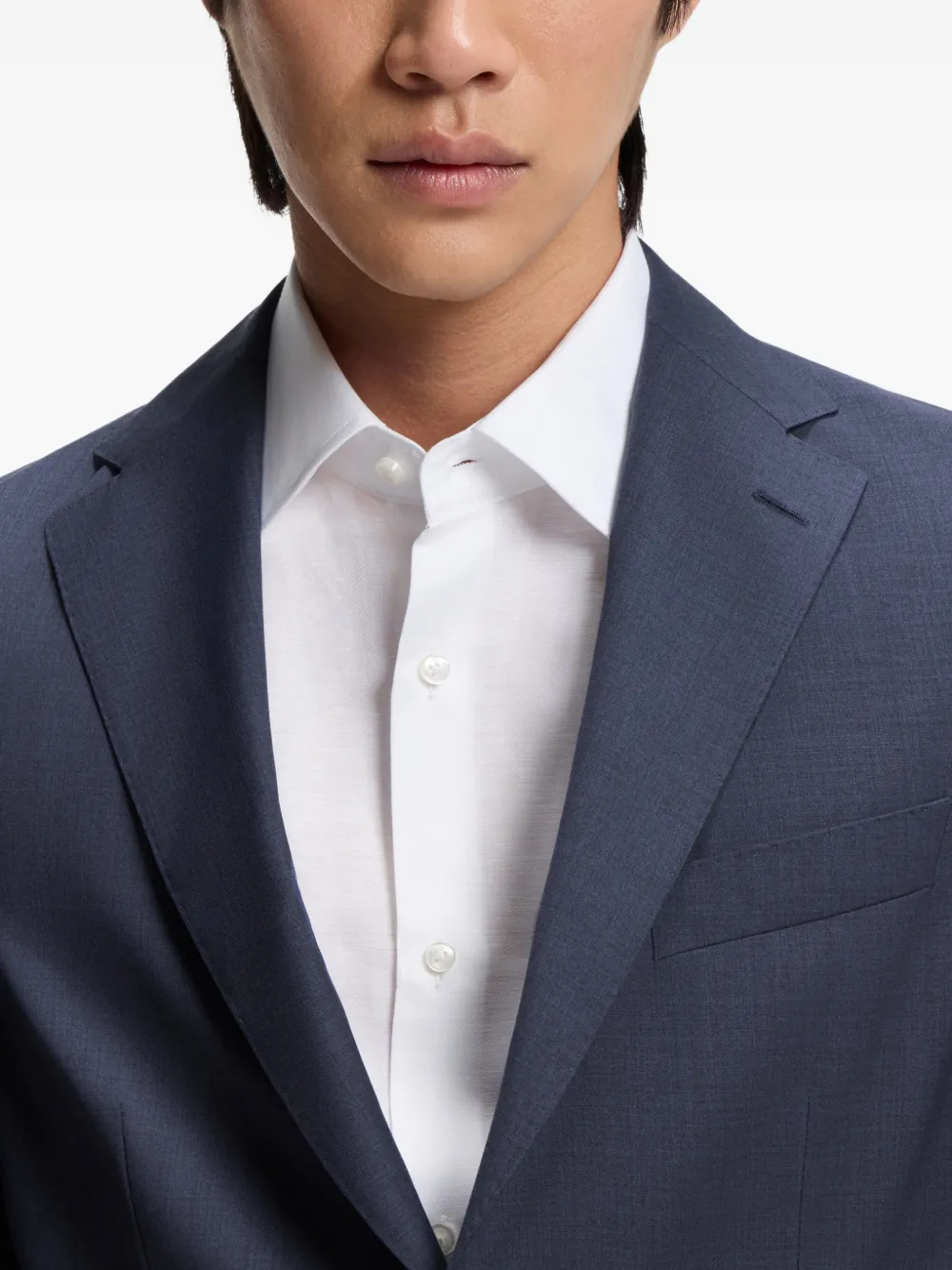 BOSS Blazer met knoopsluiting Blauw
