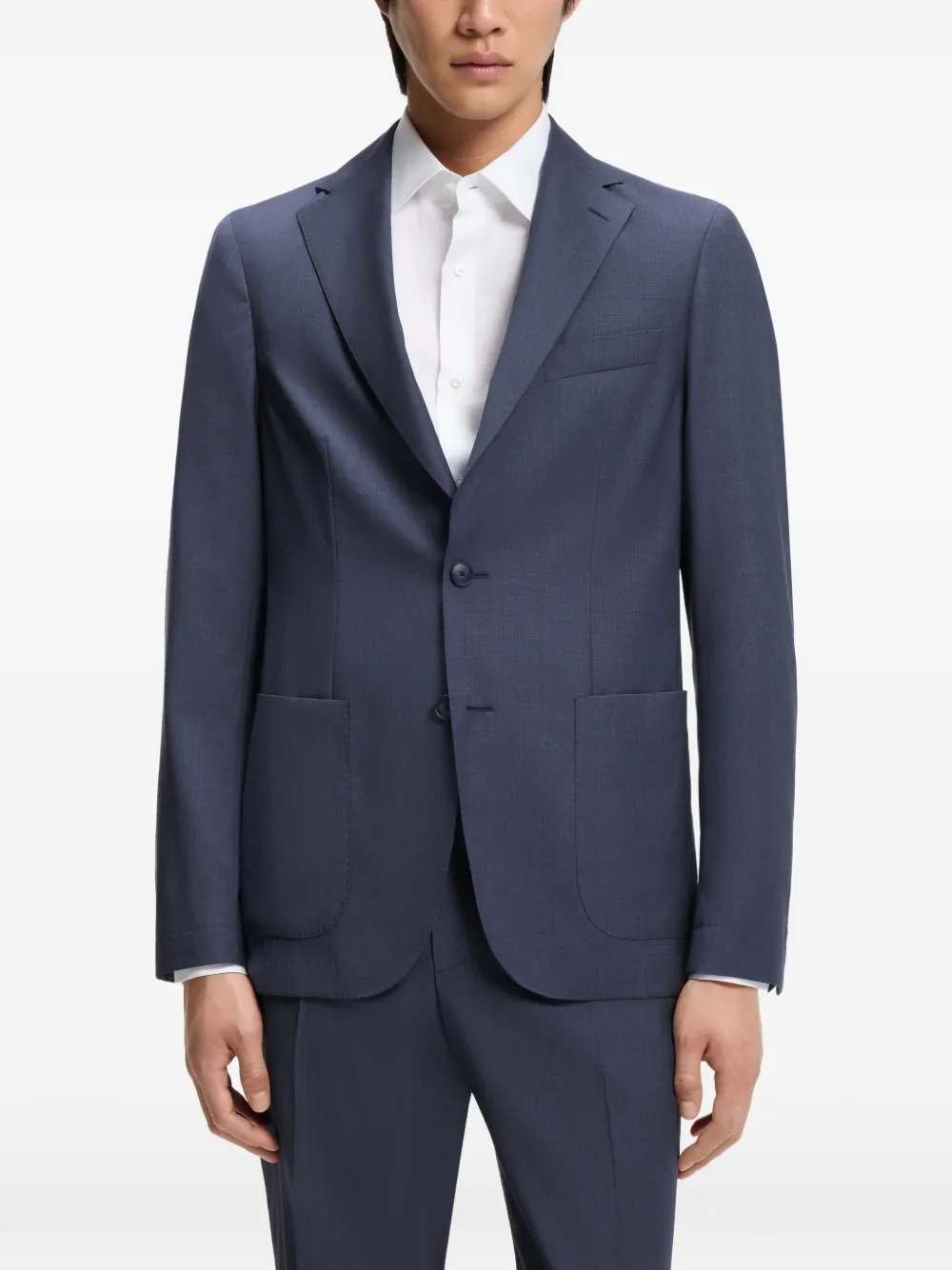 BOSS Blazer met knoopsluiting Blauw