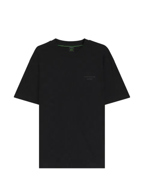 BOSS x Porsche logo-embossed crew-neck T-shirt