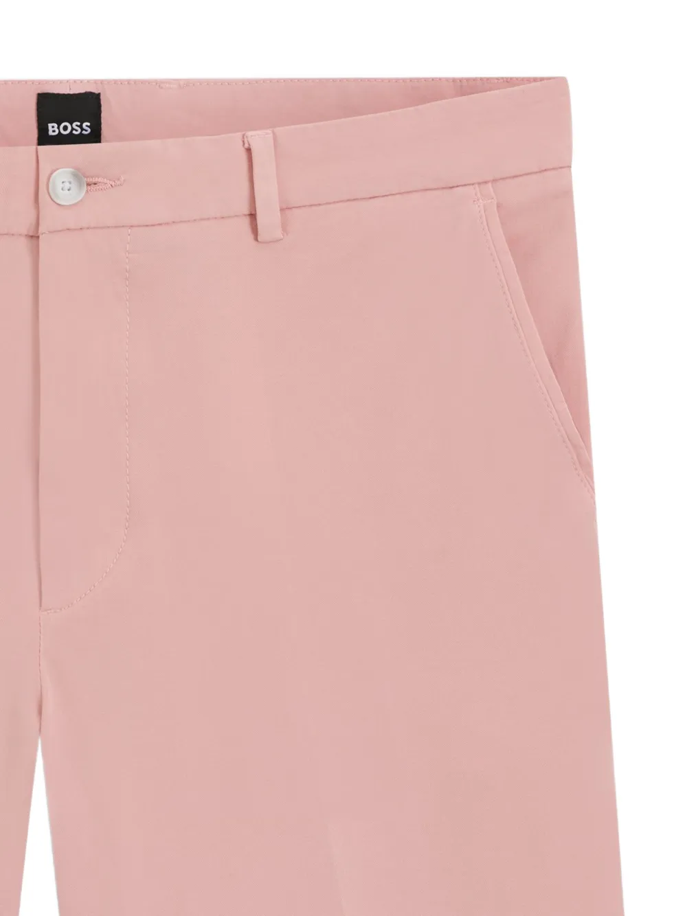 BOSS Shorts van stretch-katoen Roze