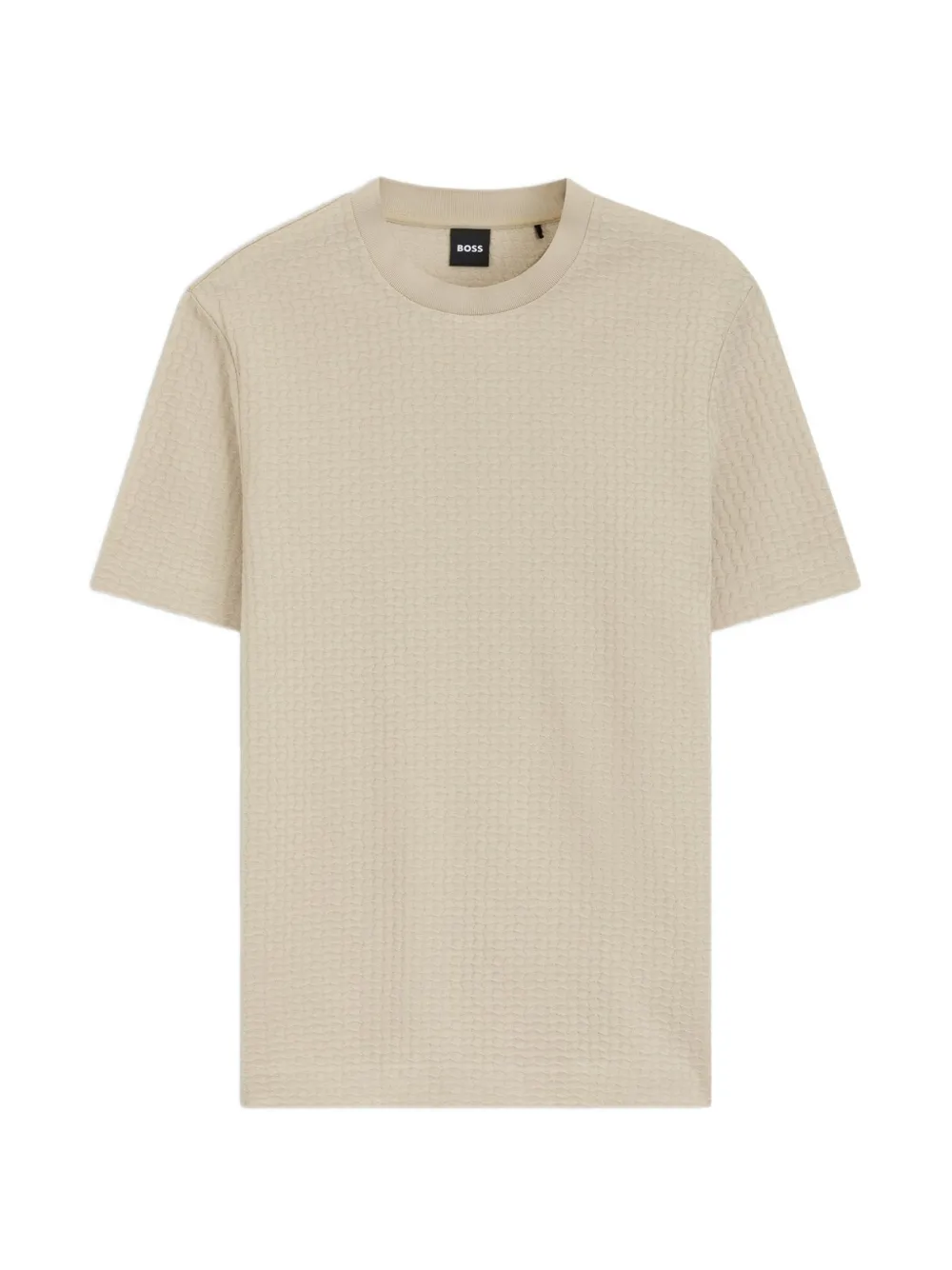 BOSS T-shirt met ronde hals Beige