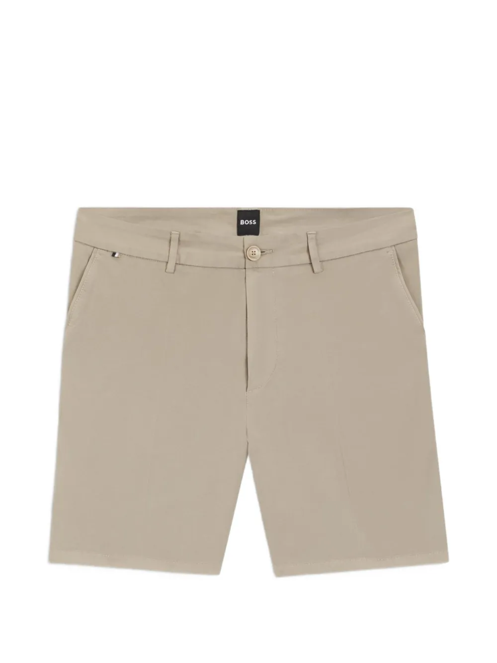 BOSS Shorts mit Logo-Patch - Nude