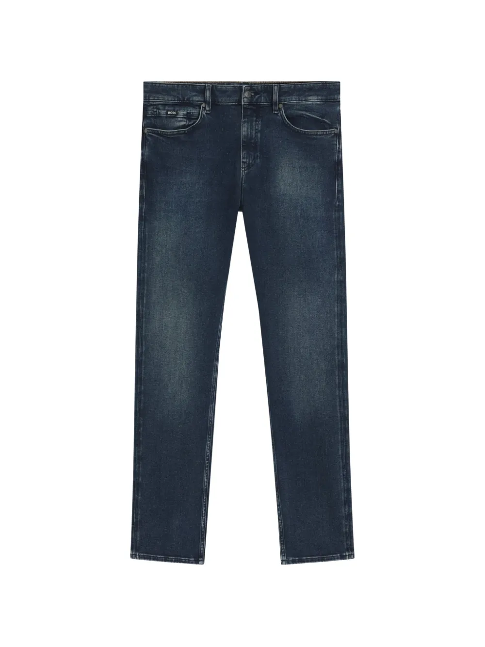 BOSS Delaware slim-fit jeans van soft-touch denim Blauw