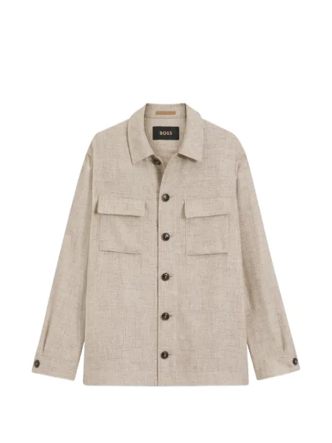 BOSS flap-pocket jacket