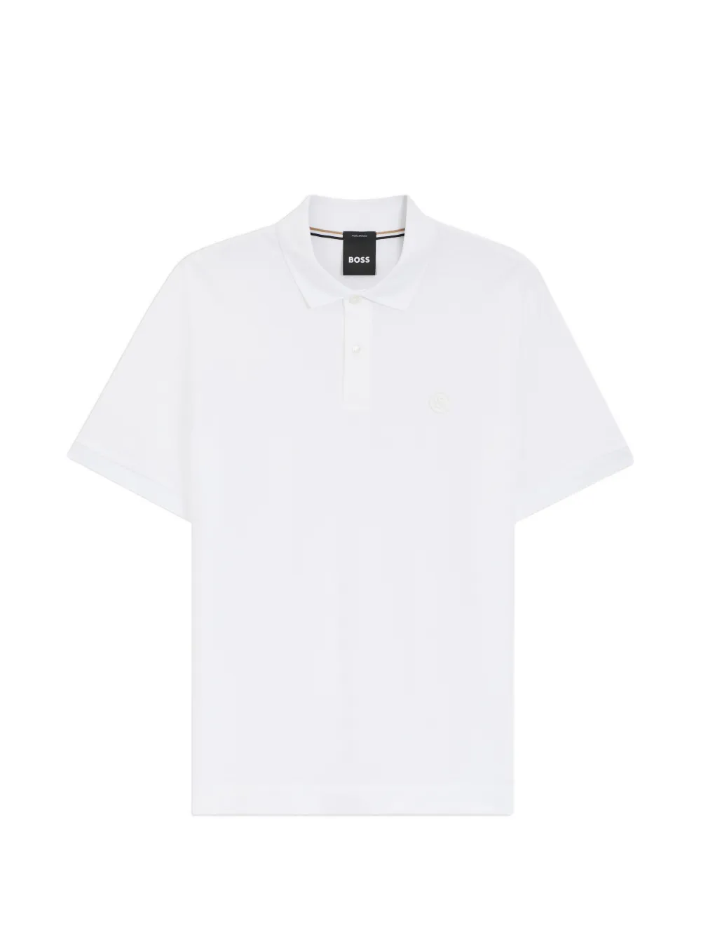 BOSS logo-detail polo shirt - Bianco