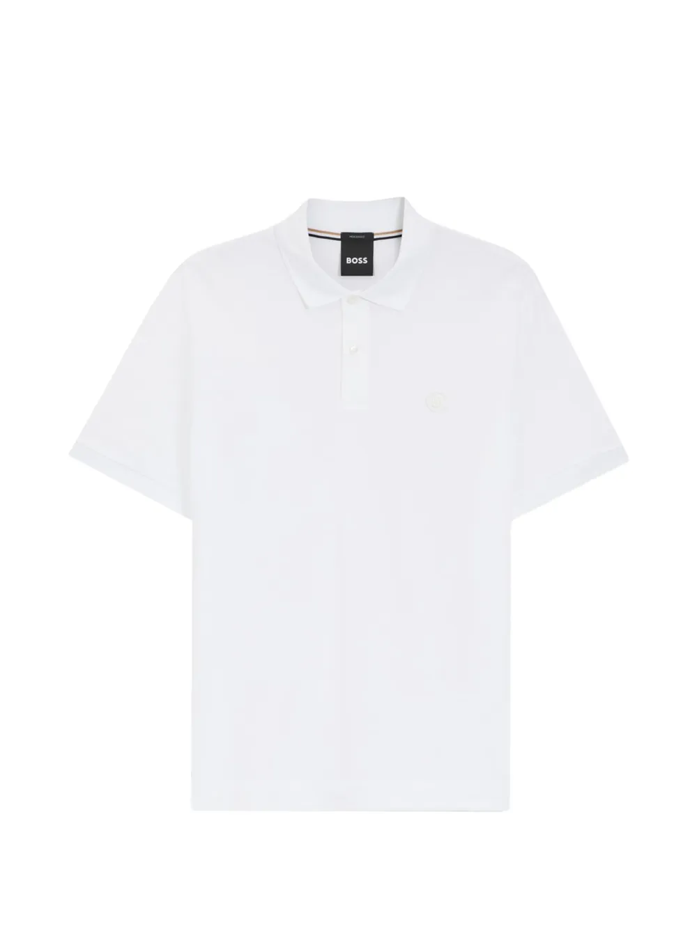 BOSS logo-detail polo shirt - Bianco