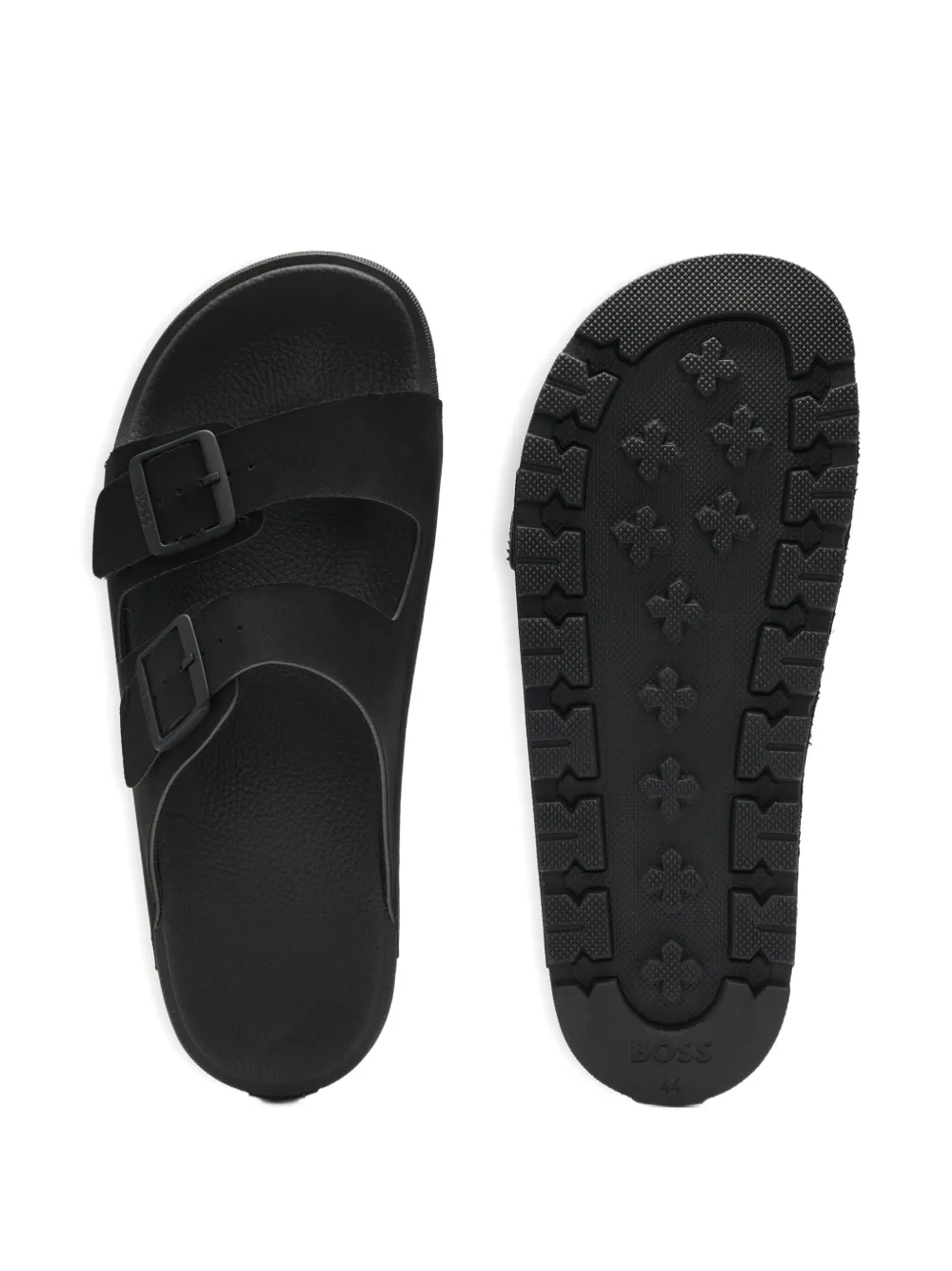 BOSS Sandalen met gesp Zwart