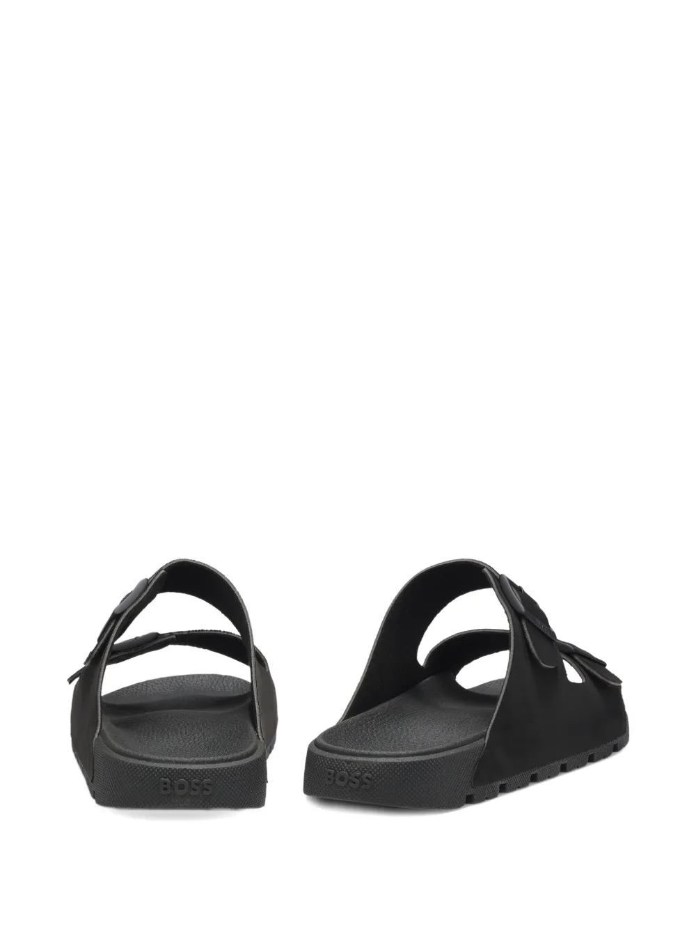 BOSS Sandalen met gesp Zwart